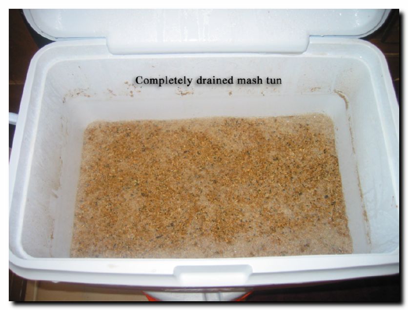 Drained cooler